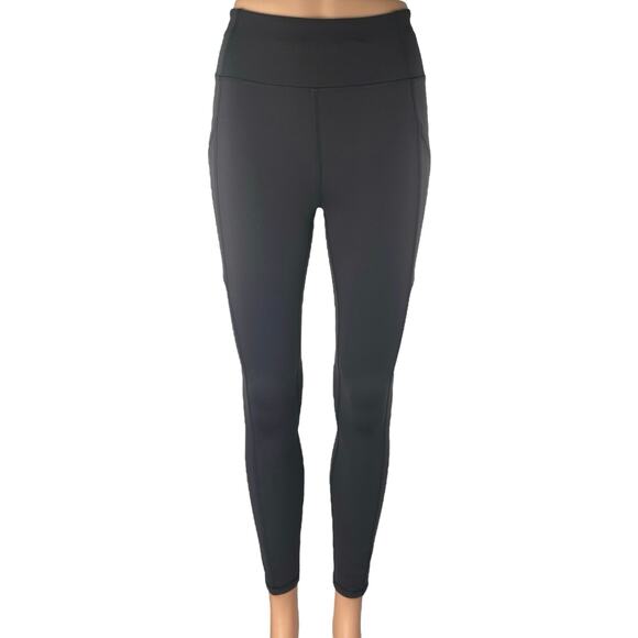 Lululemon Pants - Lululemon Women's Black Mid Rise Yoga Workout Athletic Leggings Pants Size 4